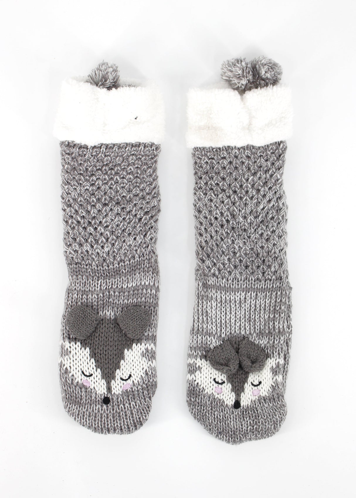 Image for Kids Girl's Knitted Long Socks,Grey