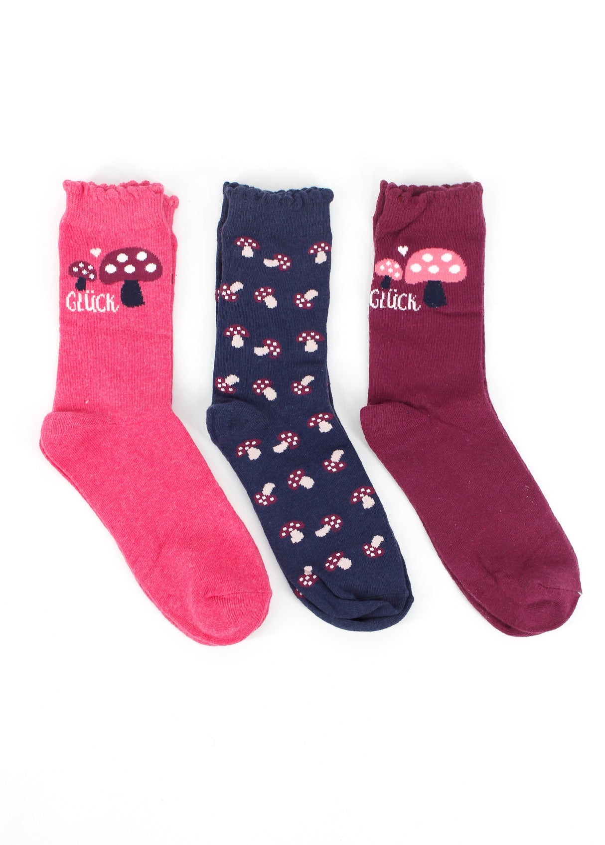 Image for Kids Girl's 3 Pairs Graphic Printed Long Socks,Multi