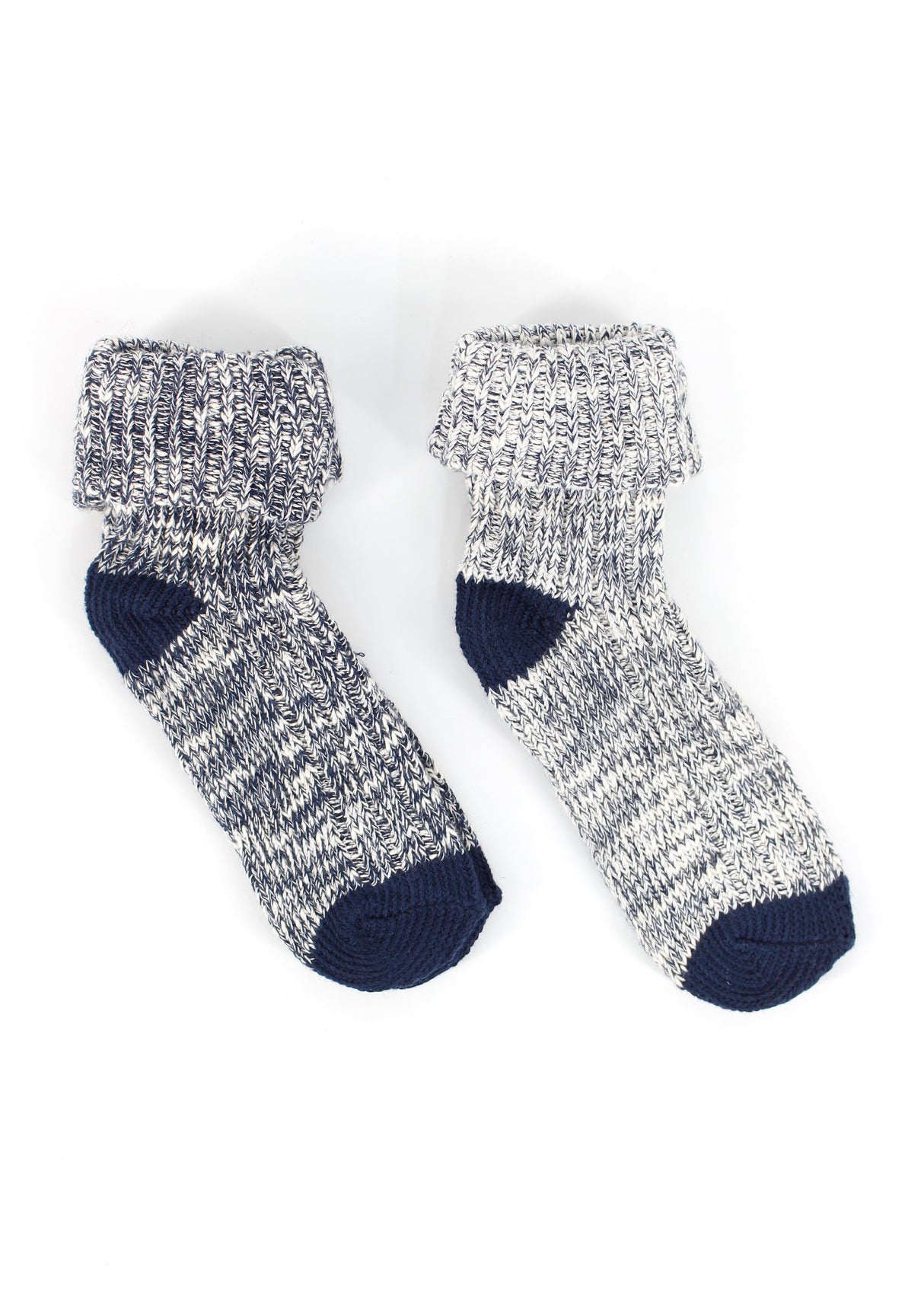 Image for Kids Boy's 2 Pairs Knitted Socks,Navy/Off White
