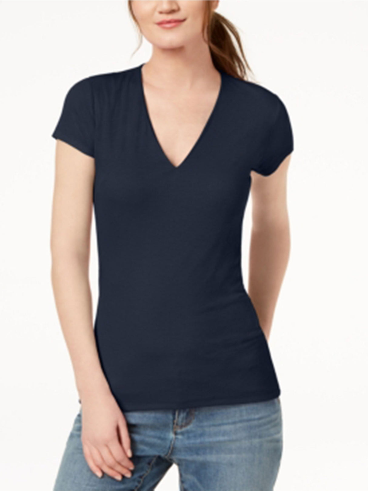 Image for Women's Ribbed Top,Navy