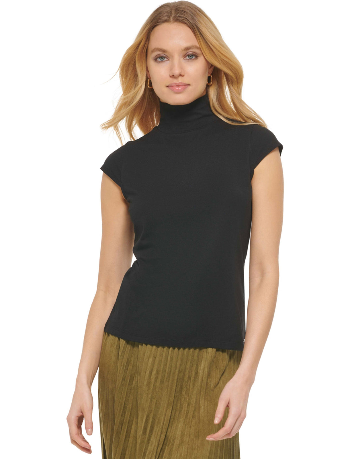Image for Women's Mock Neck Shirt,Black