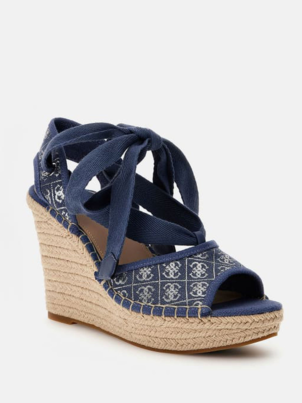 Image for Women's Printed High Heels Shoes,Blue