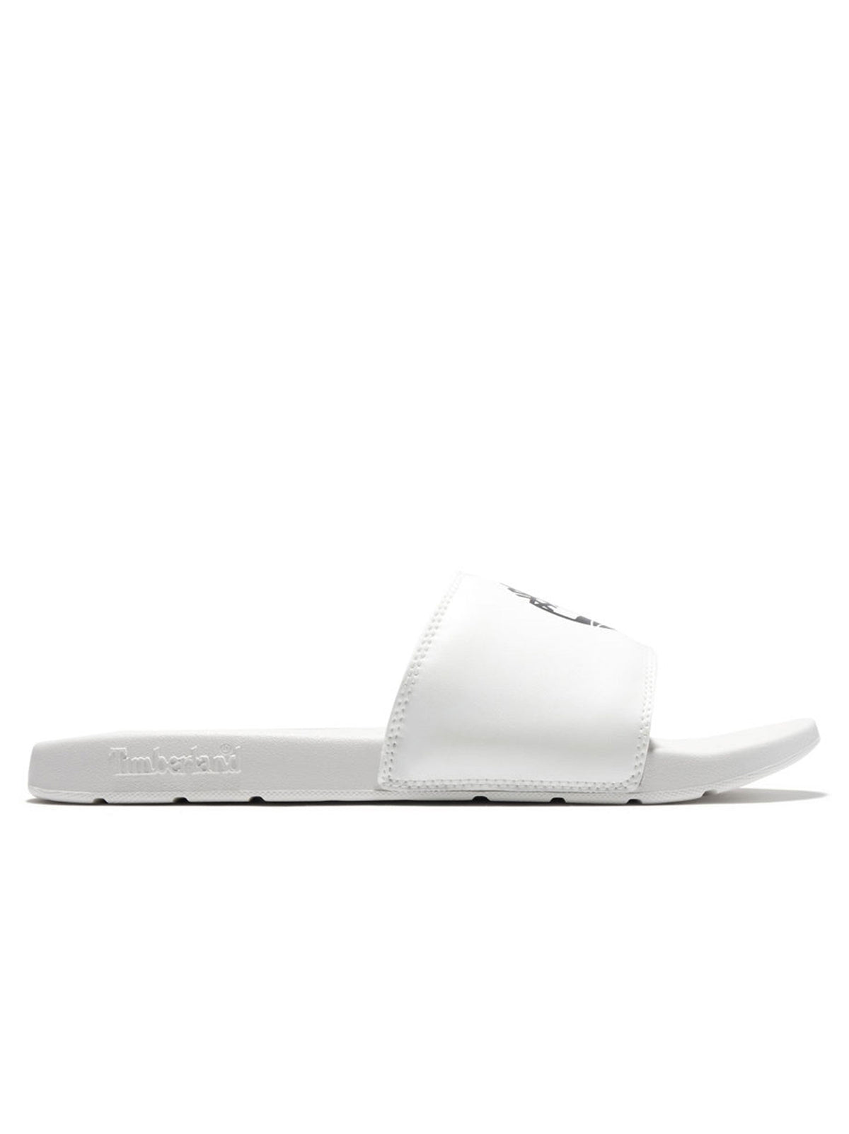 Image for Men's Brand Logo Printed Slippers,White