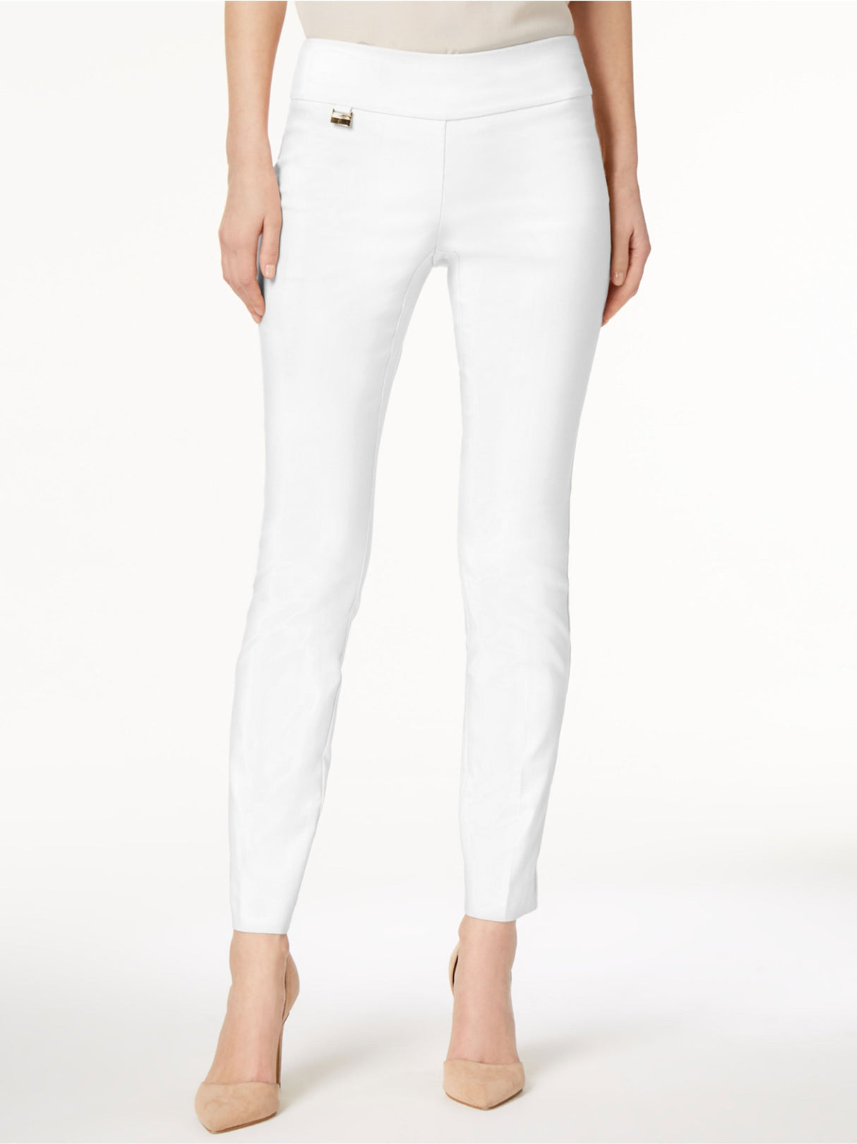 Image for Women's Plain Pull On Pants,White