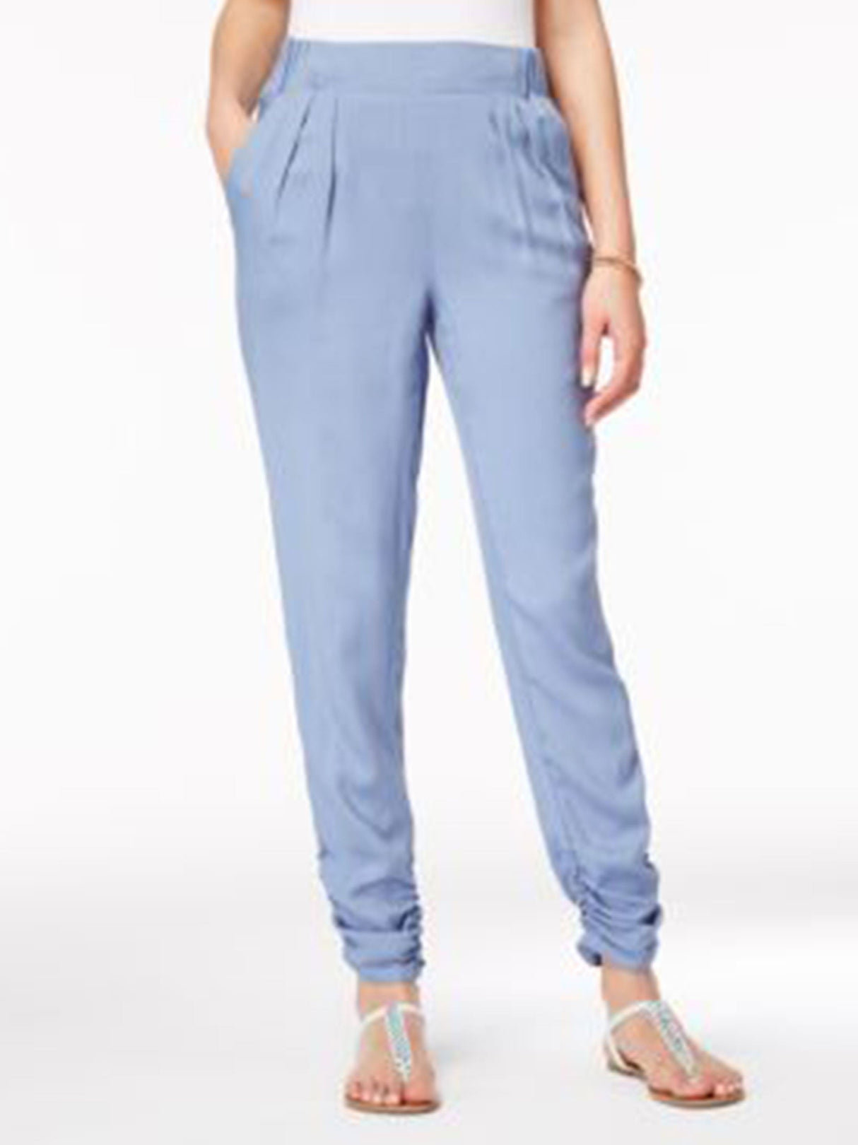Image for Women's Pleated Trousers,Blue