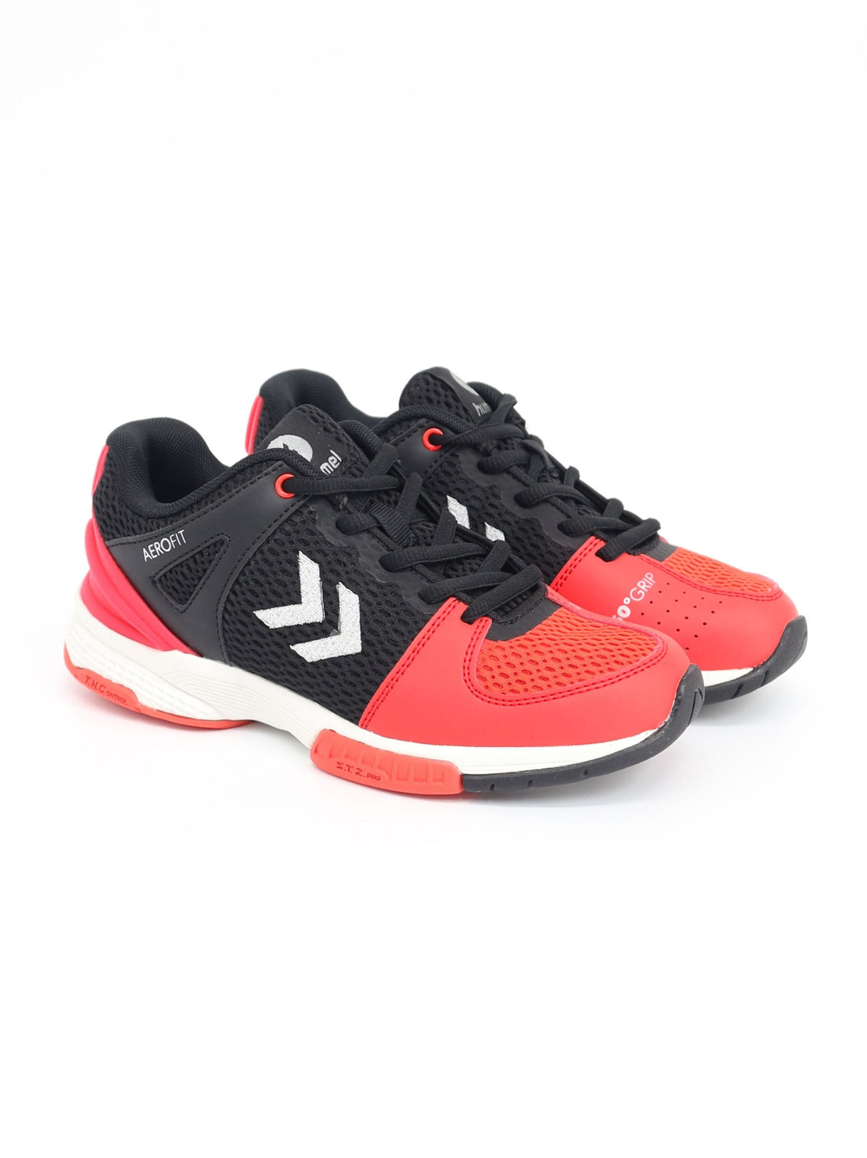 Image for Kids Boy's Brand Logo Embroidered Trainers,Black/Red
