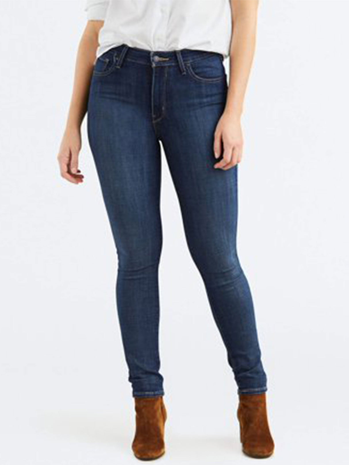 Image for Women's Washed Jeans,Blue