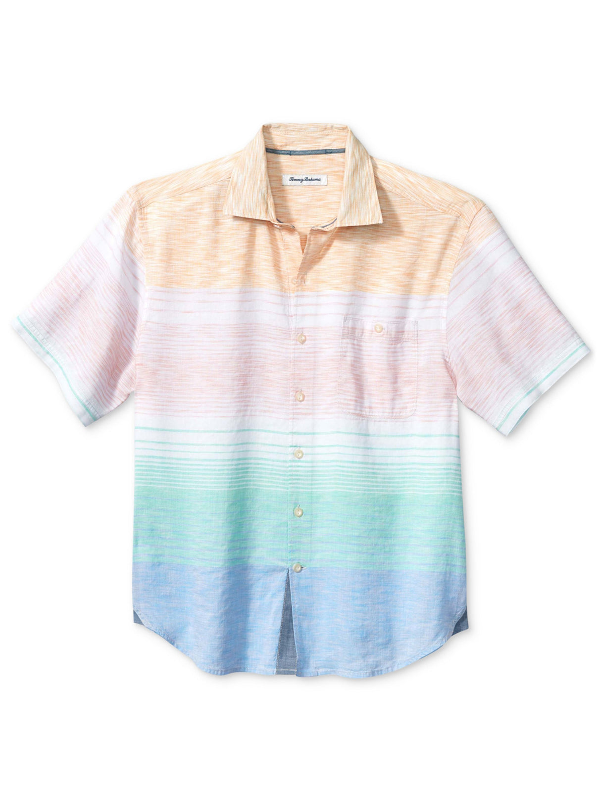 Image for Men's Printed Colorblocked Buttons Down Shirt,Multi