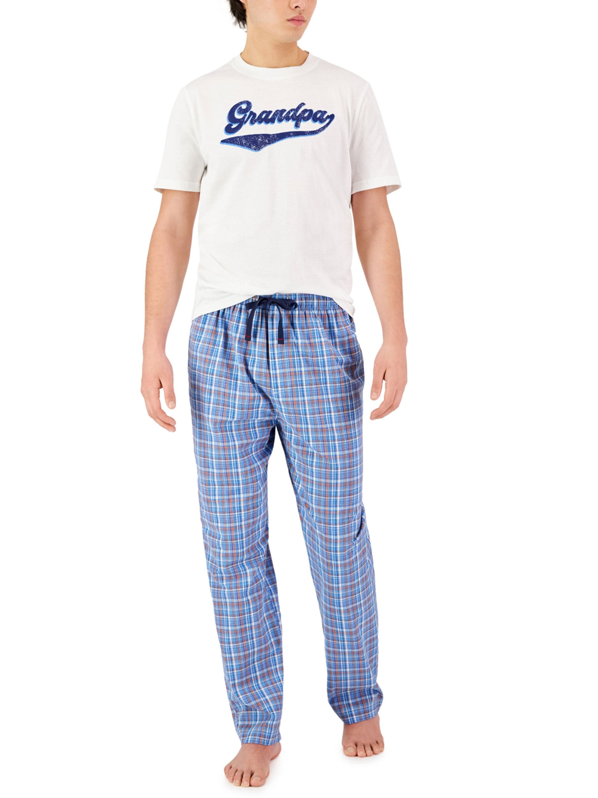 Image for Men's Printed Sleepwear Top,White