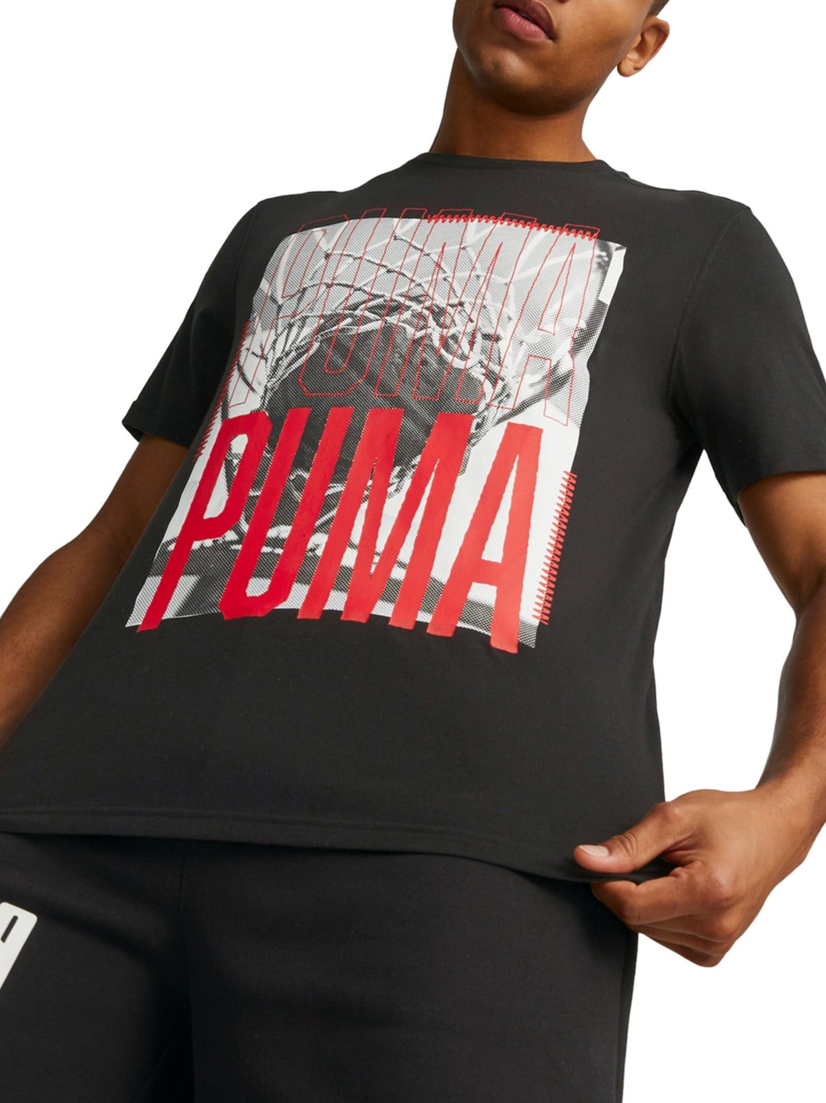 Image for Men's Graphic Printed T-Shirt,Black