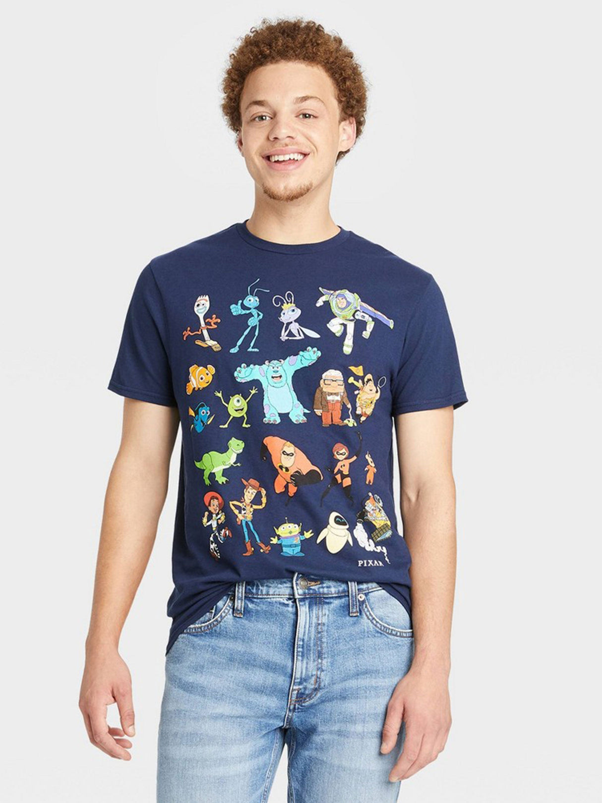 Image for Men's Graphic Printed T-Shirt,Navy