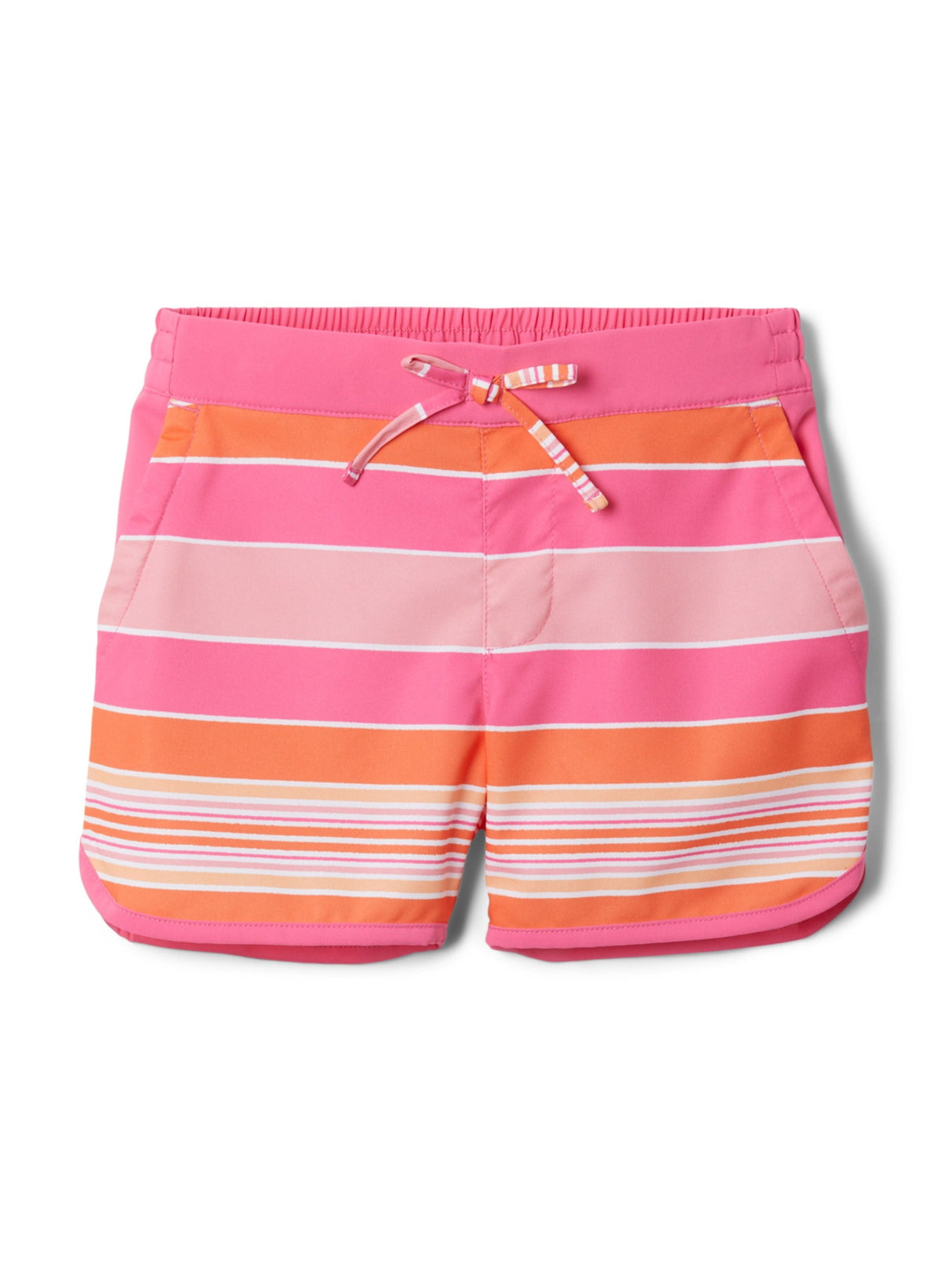 Image for Kids Girl's Striped Sports Shorts,Multi