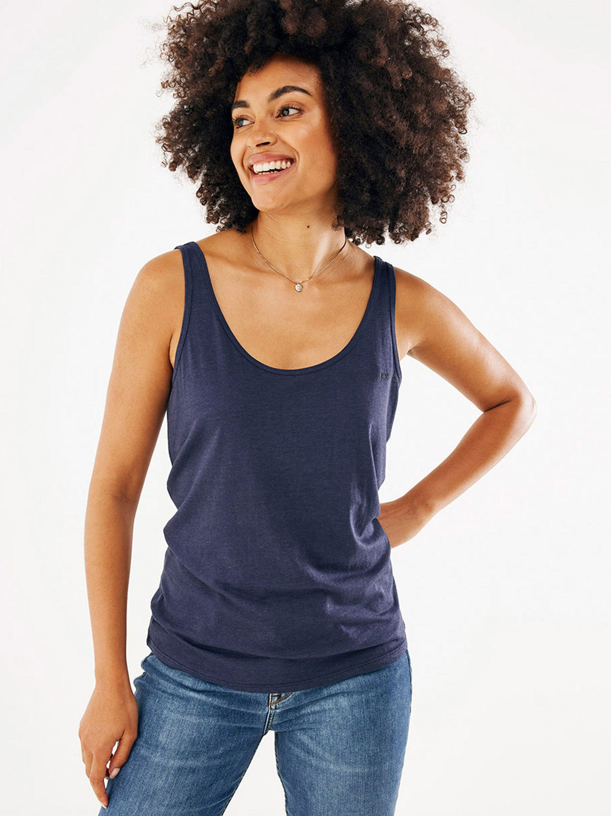 Image for Women's Plain Tank Top,Navy