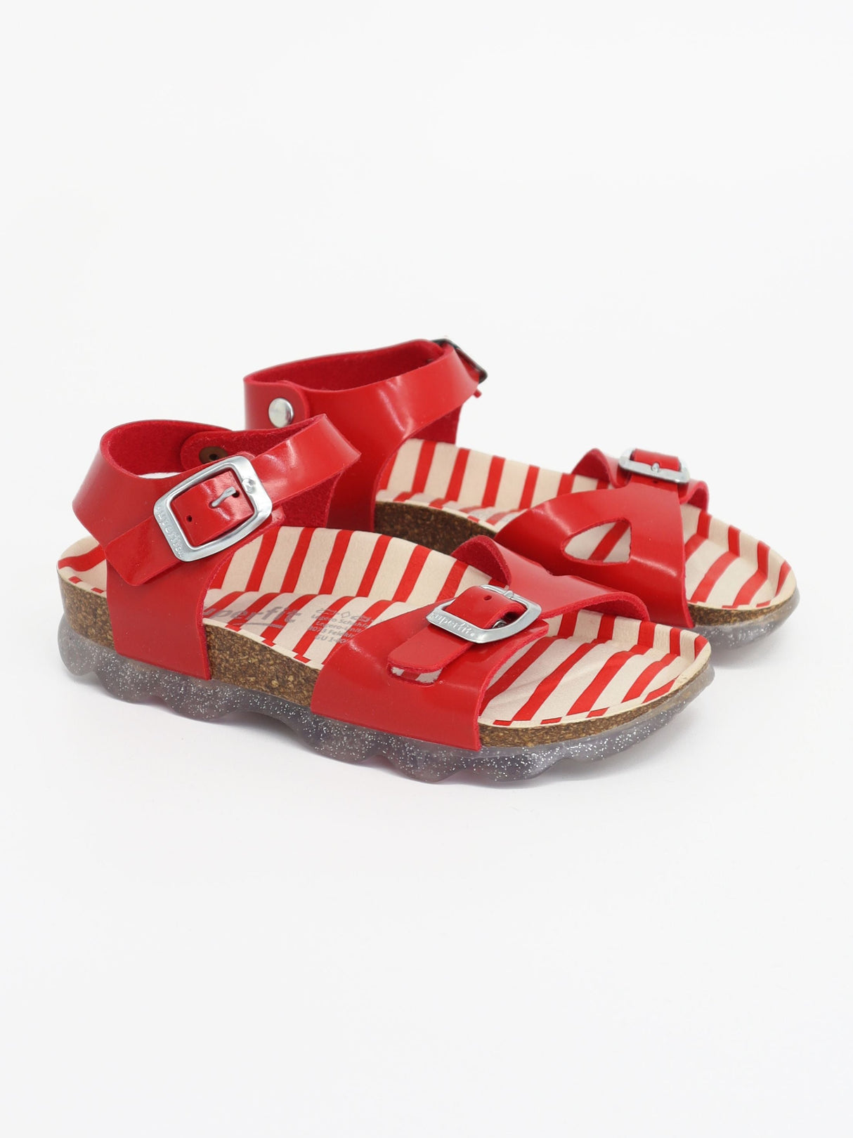 Image for Kids Girl's Adjustable Buckle Sandals,Red