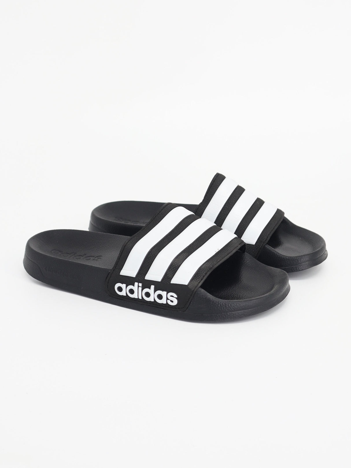 Image for Kids Boy's Striped Slippers,Black