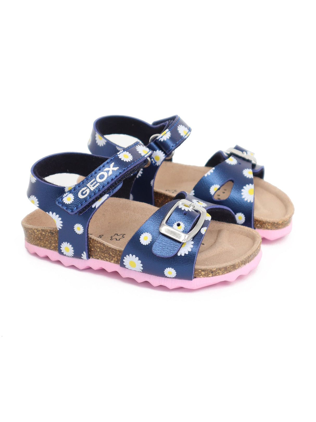 Image for Kids Girl's Daisy Printed Sandals,Navy