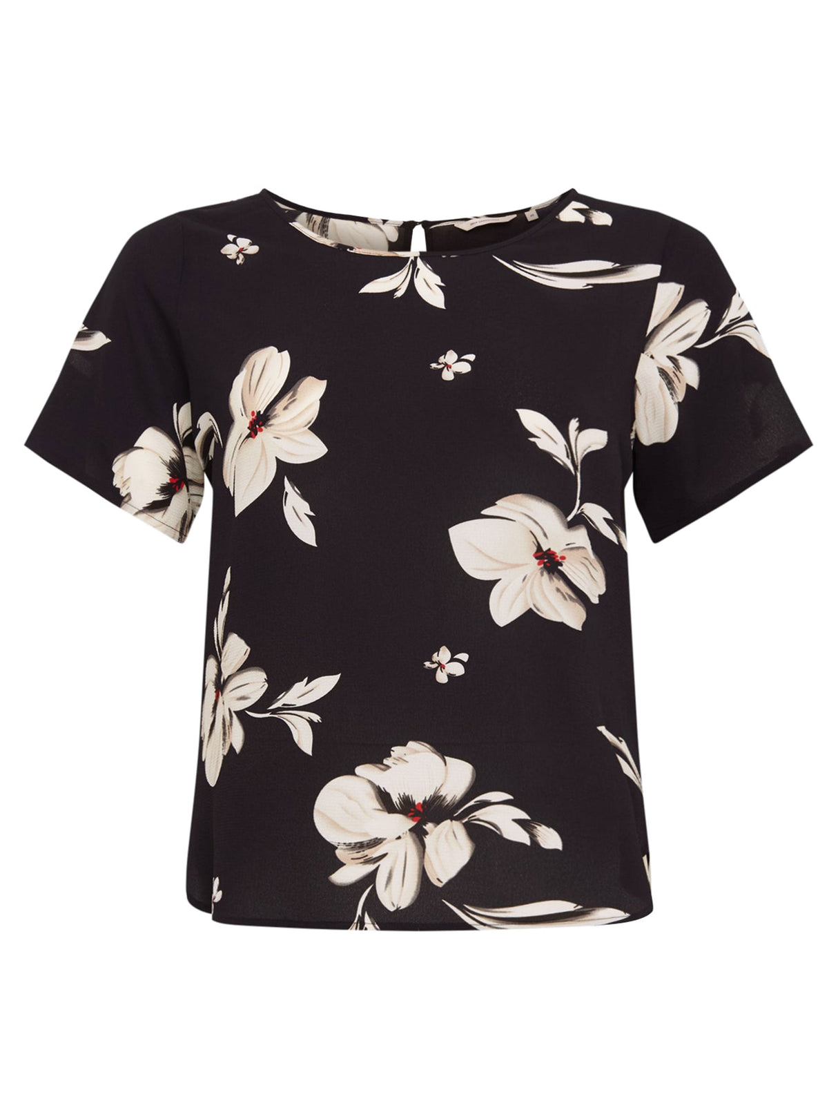 Image for Women's Floral Printed Shirt,Black