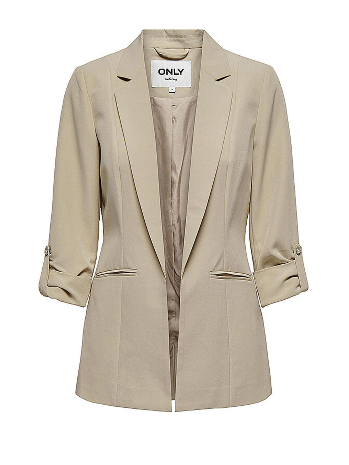Image for Women's Plain Blazer,Sand