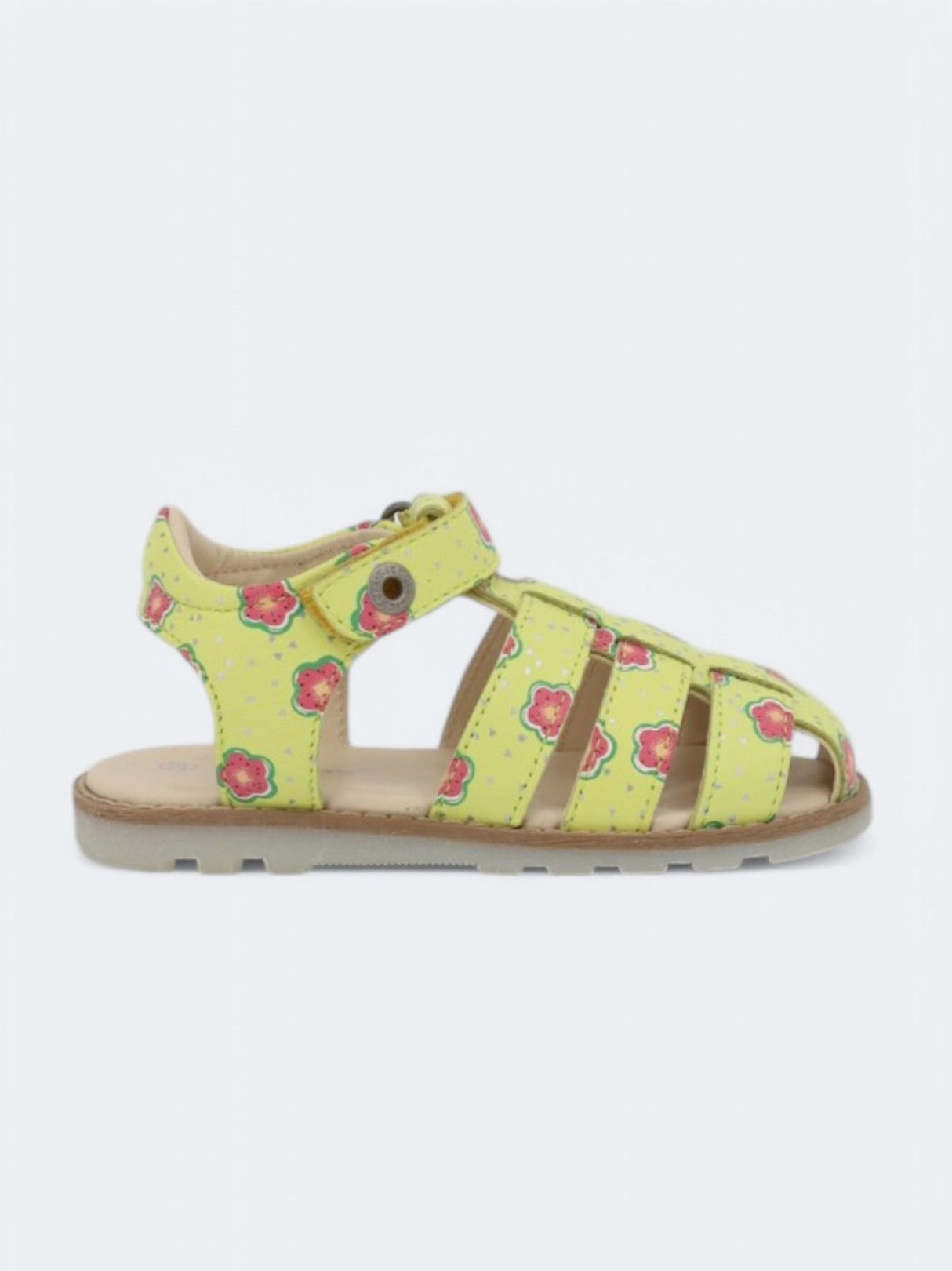 Image for Kids Girl's Printed Sandals,Yellow