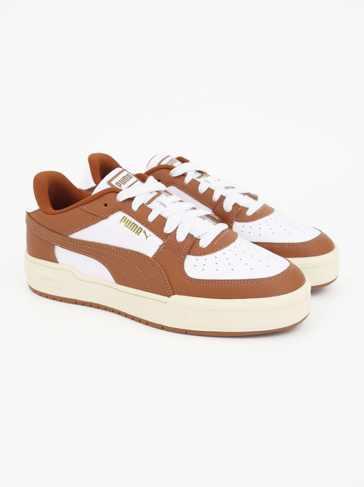 Image for Men's Textured Sneakers,Brown/White