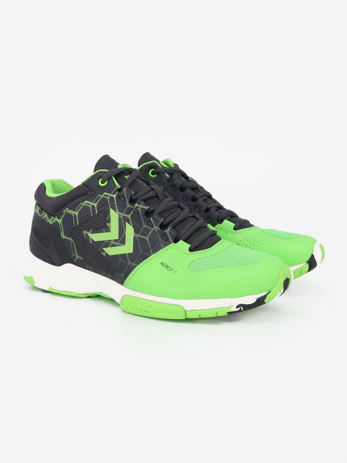 Image for Men's Brand Logo Printed Running Shoes,Grey/Green