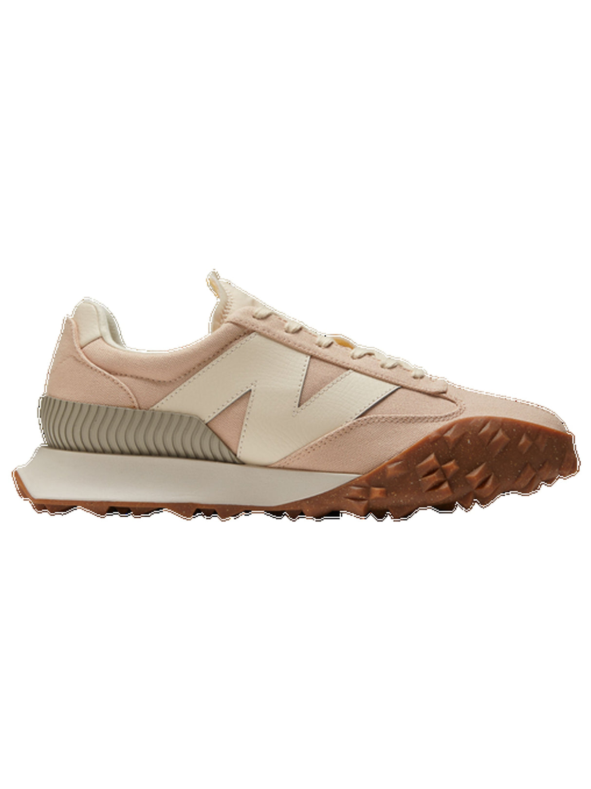 Image for Men's Brand Logo Patched Sneakers,Light Peach