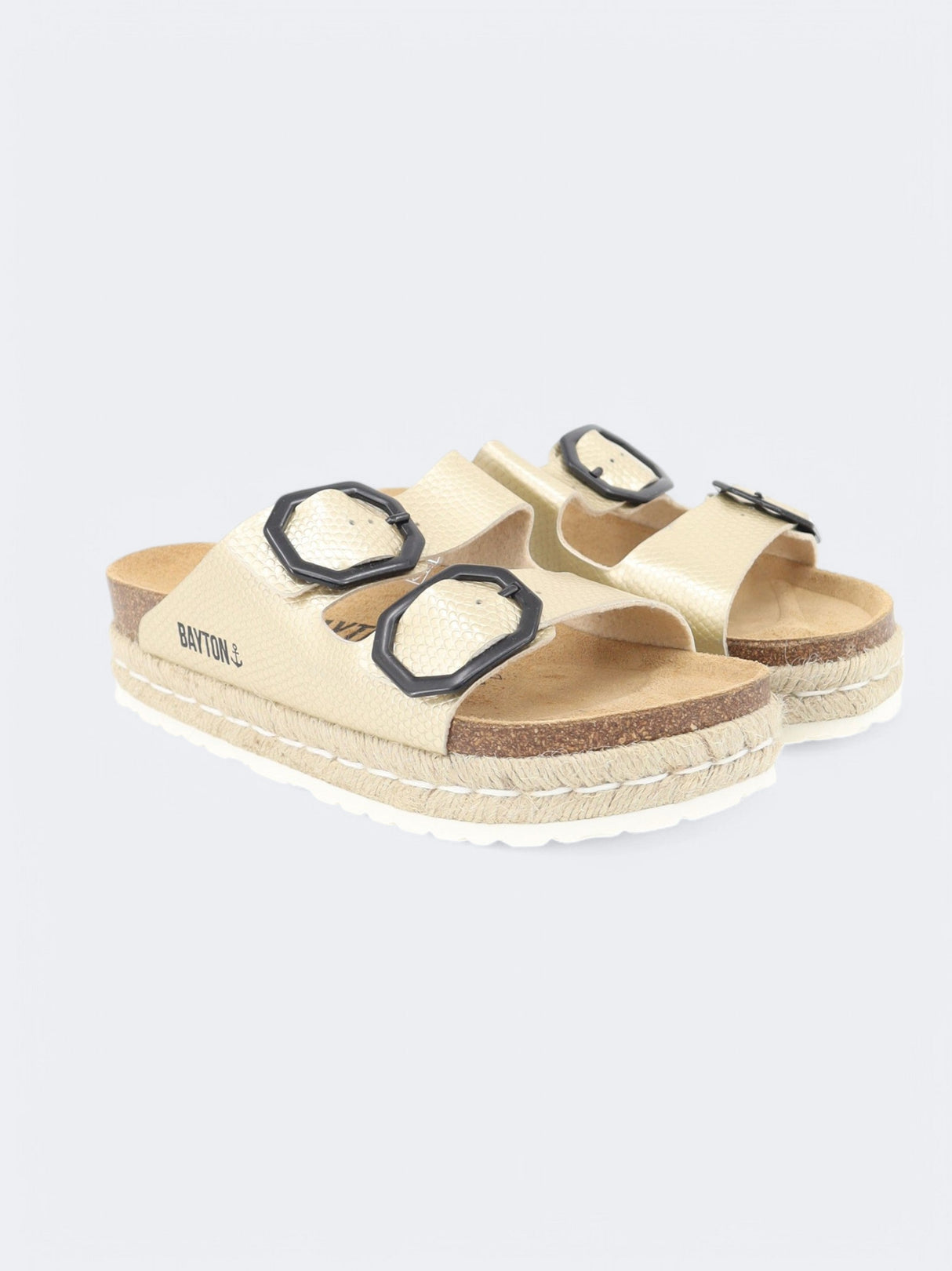 Image for Women's Textured Sandals,Gold