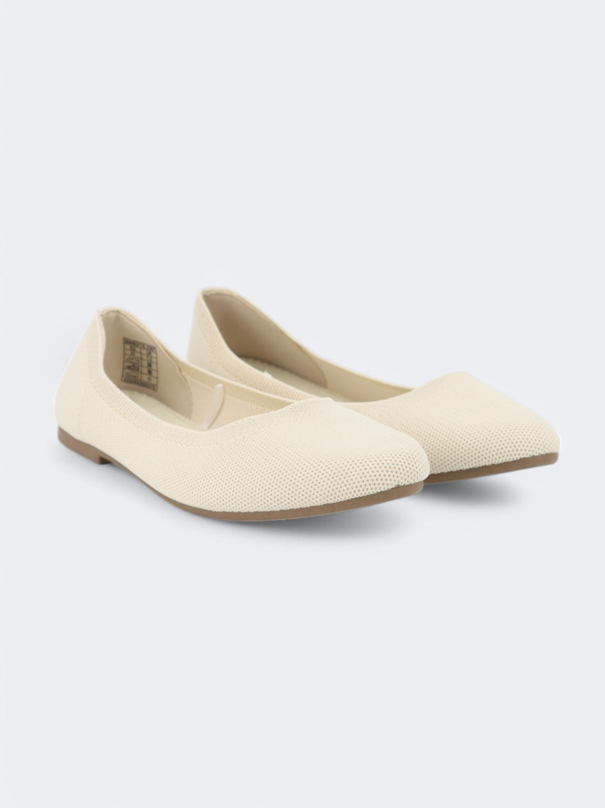 Image for Women's Plain Bellerinas,Cream