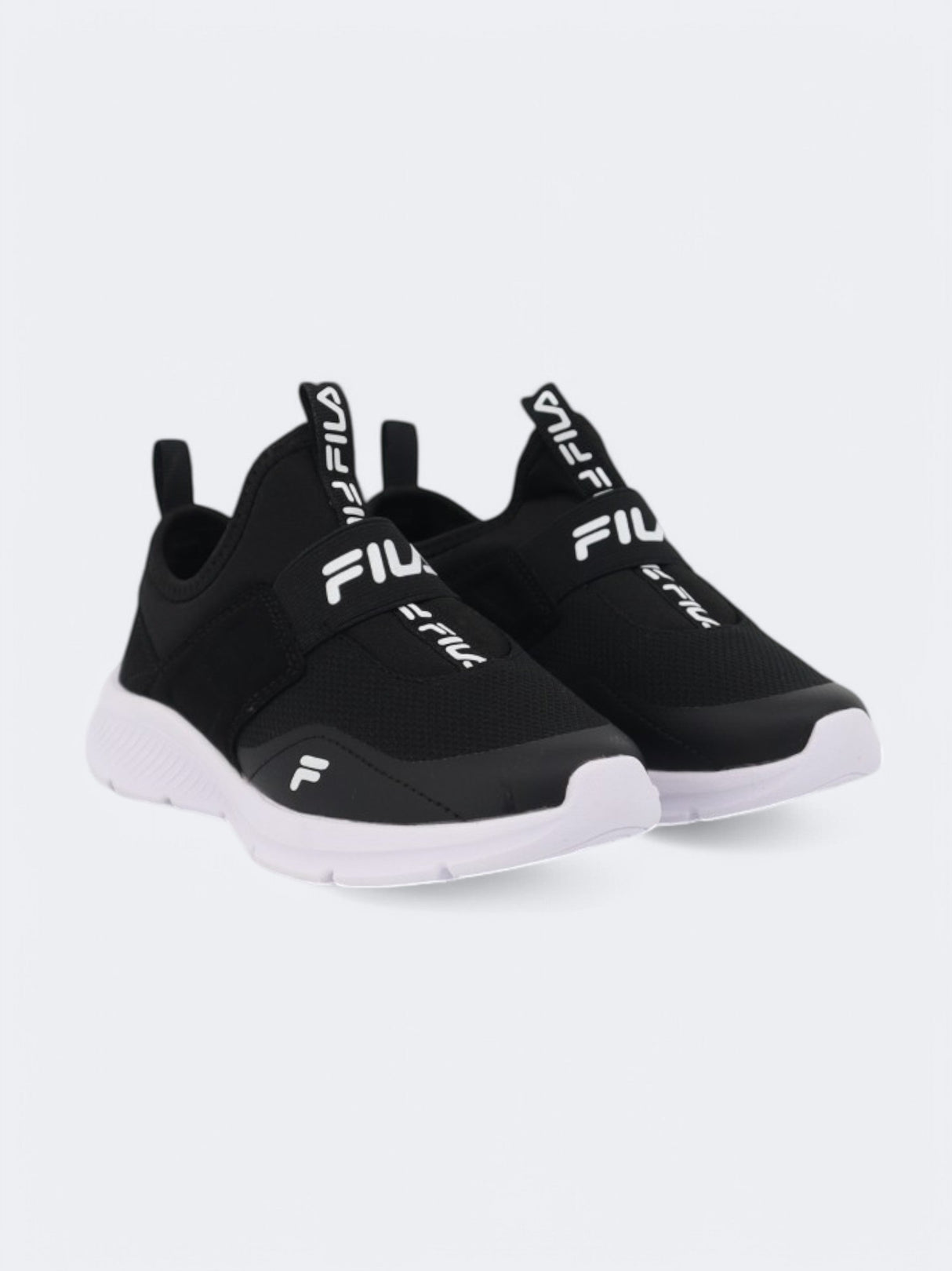 Image for Kids Boy's Brand Logo Printed Trainers,Black