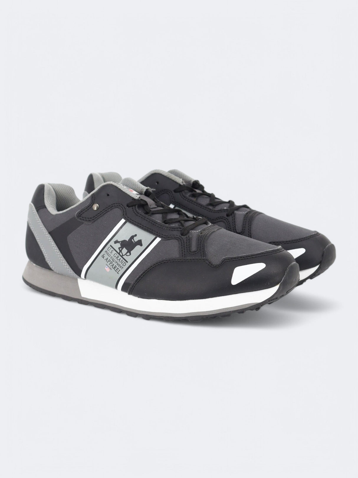 Image for Men's Printed Sneakers,Black/Grey