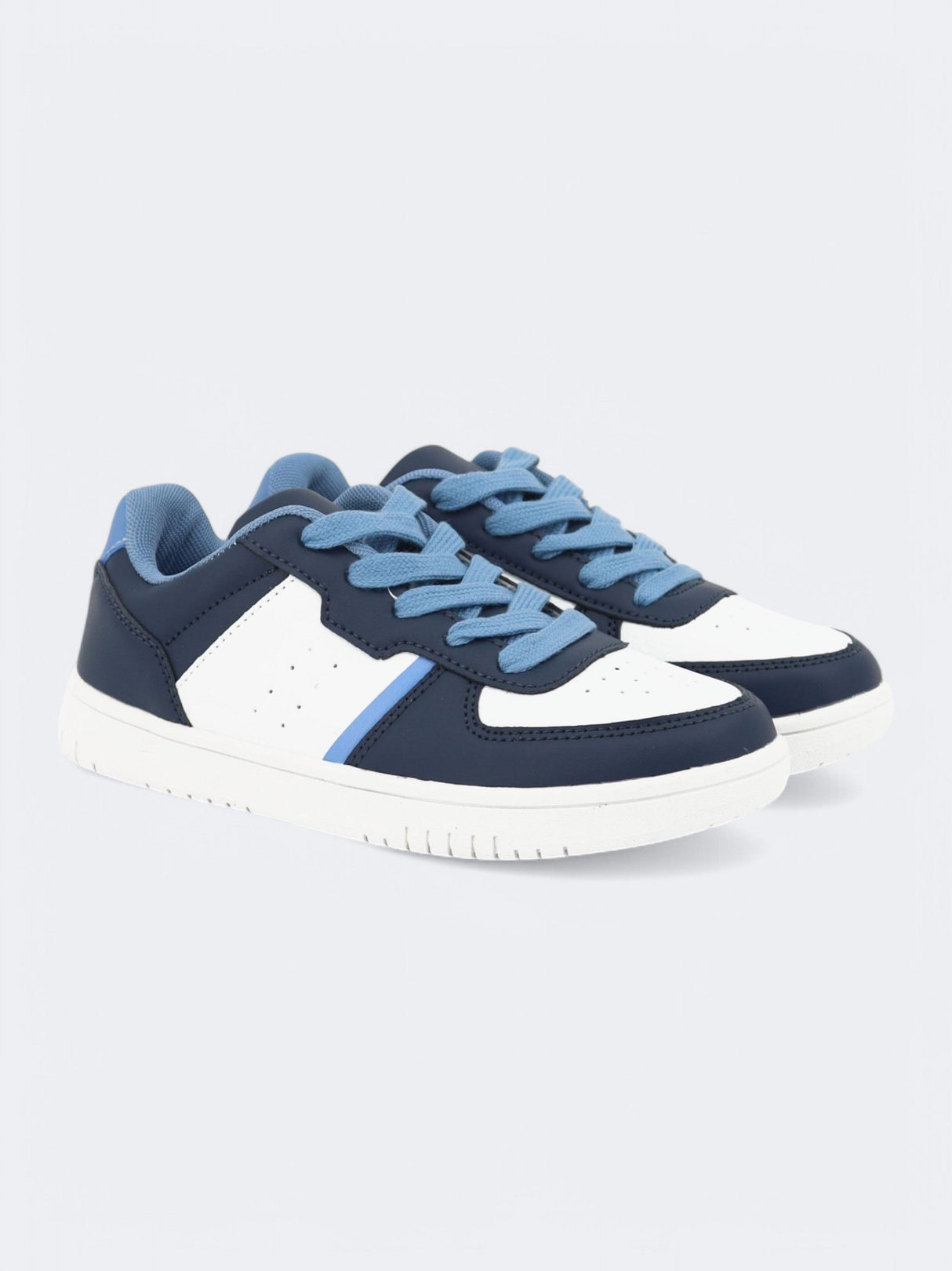 Image for Kids Boy's Colorblocked Sneakers,Navy/White