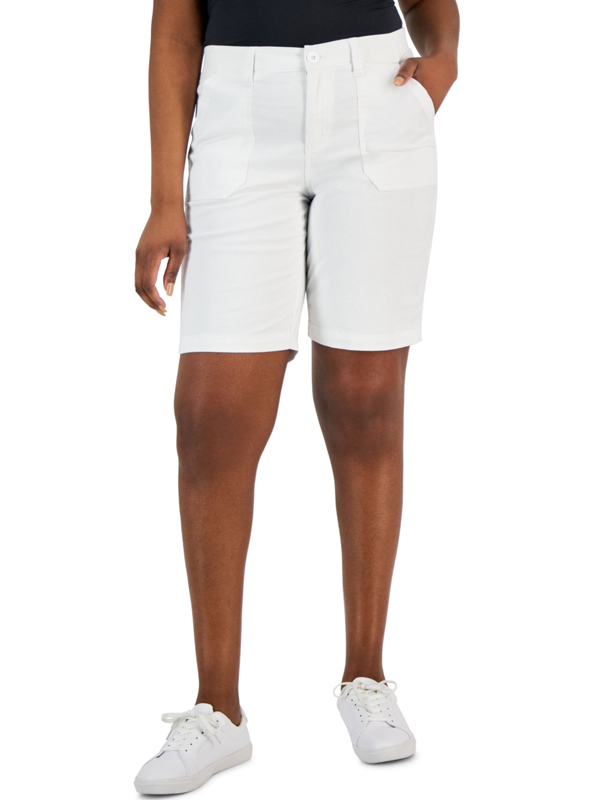 Image for Women's Plain Shorts,White