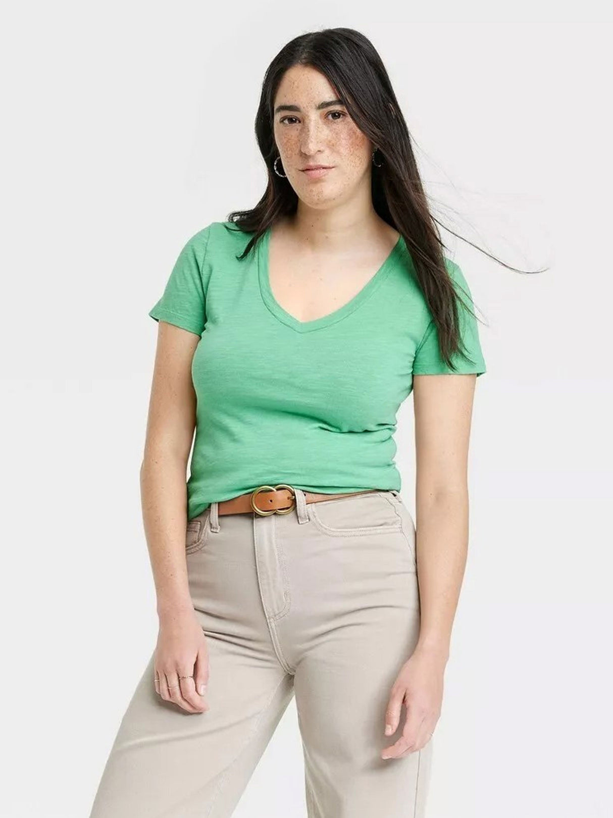 Image for Women's Plain T-Shirt,Green