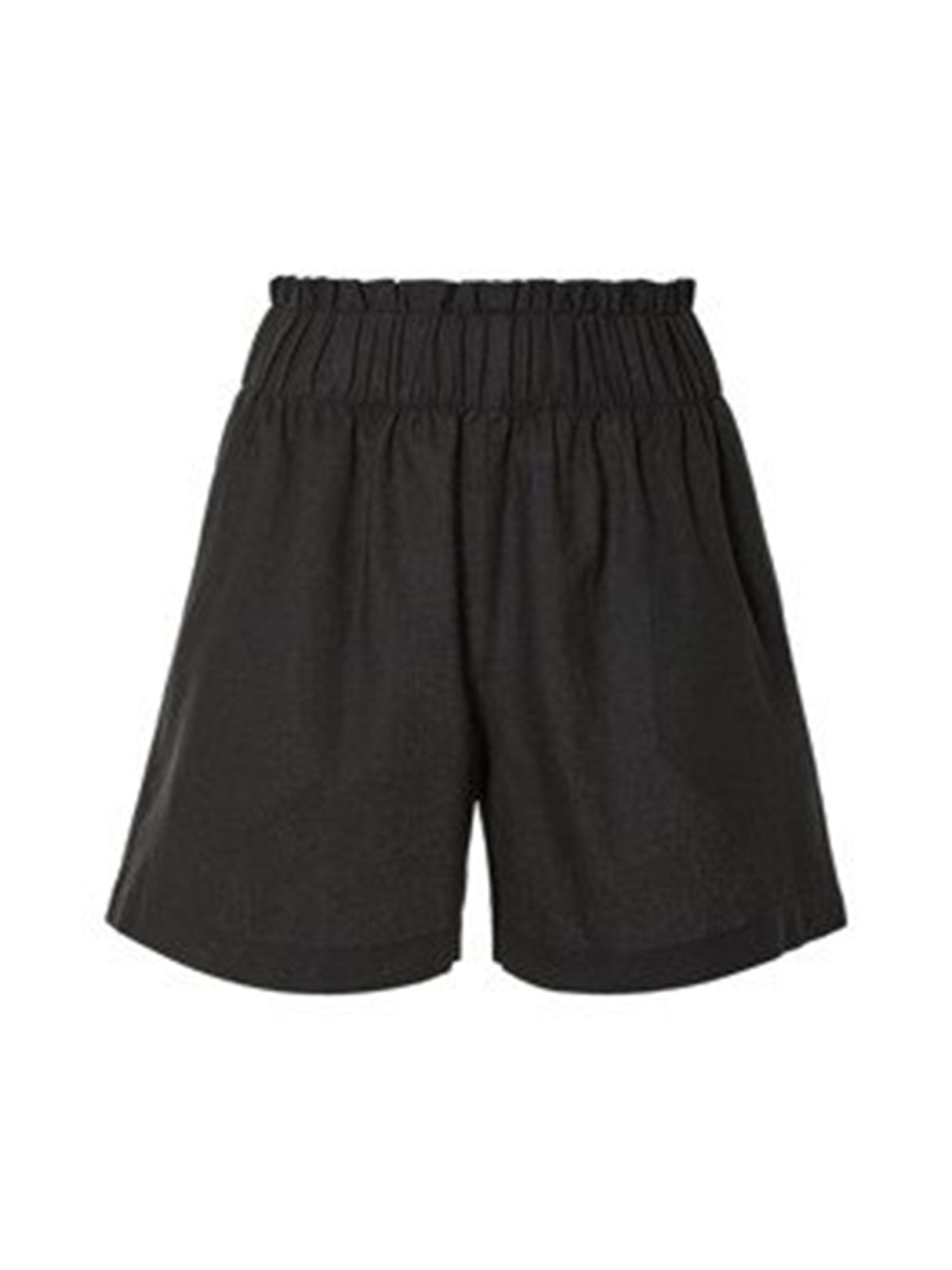 Image for Women's Plain Linen Shorts,Black