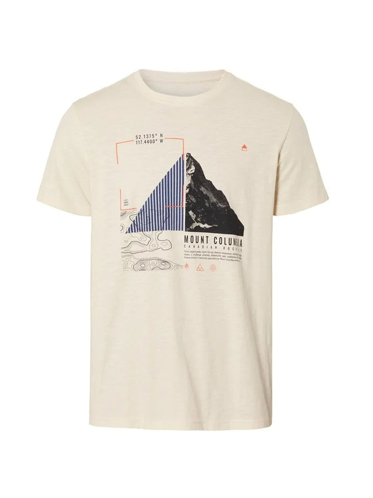 Image for Men's Graphic Printed T-Shirt,Cream