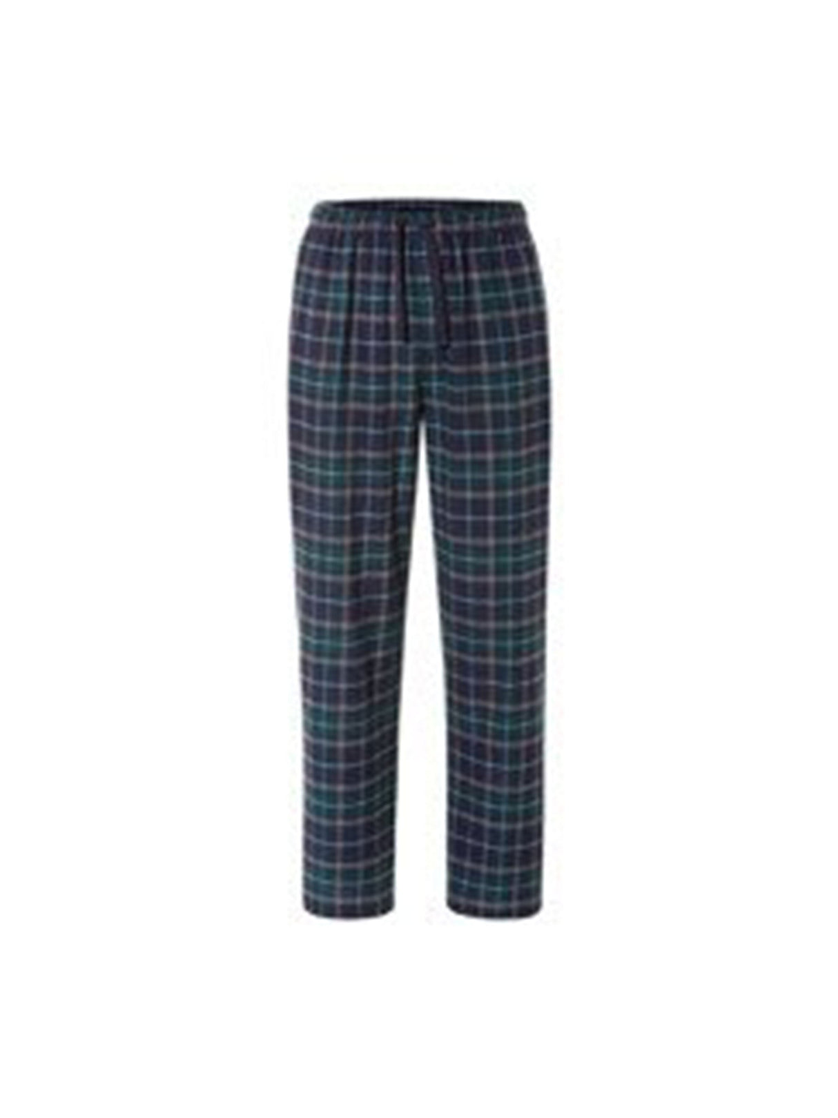 Image for Men's Plaid Sleepwear Pants,Navy/Green