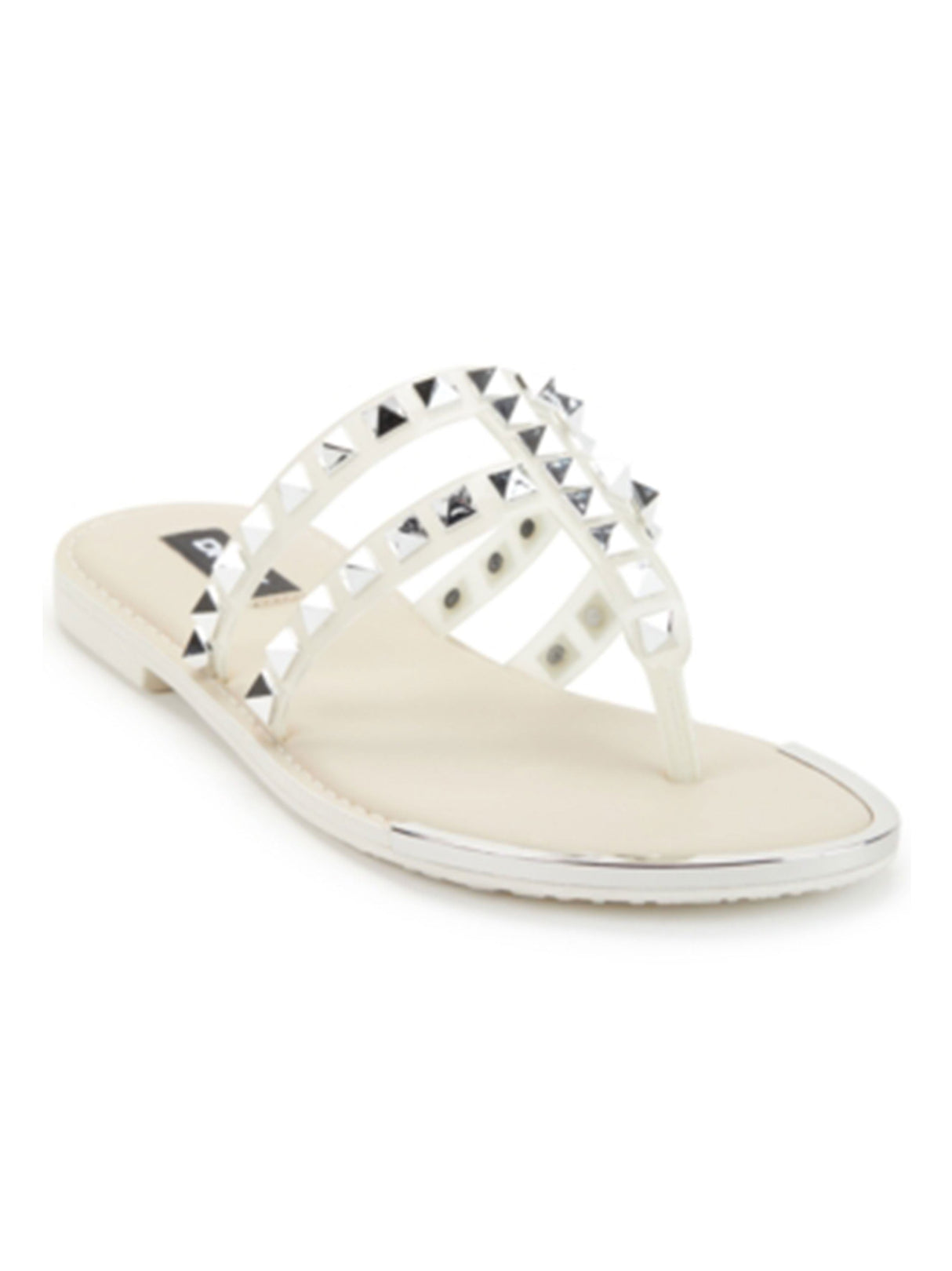 Image for Women's Embellished Slippers,Off White