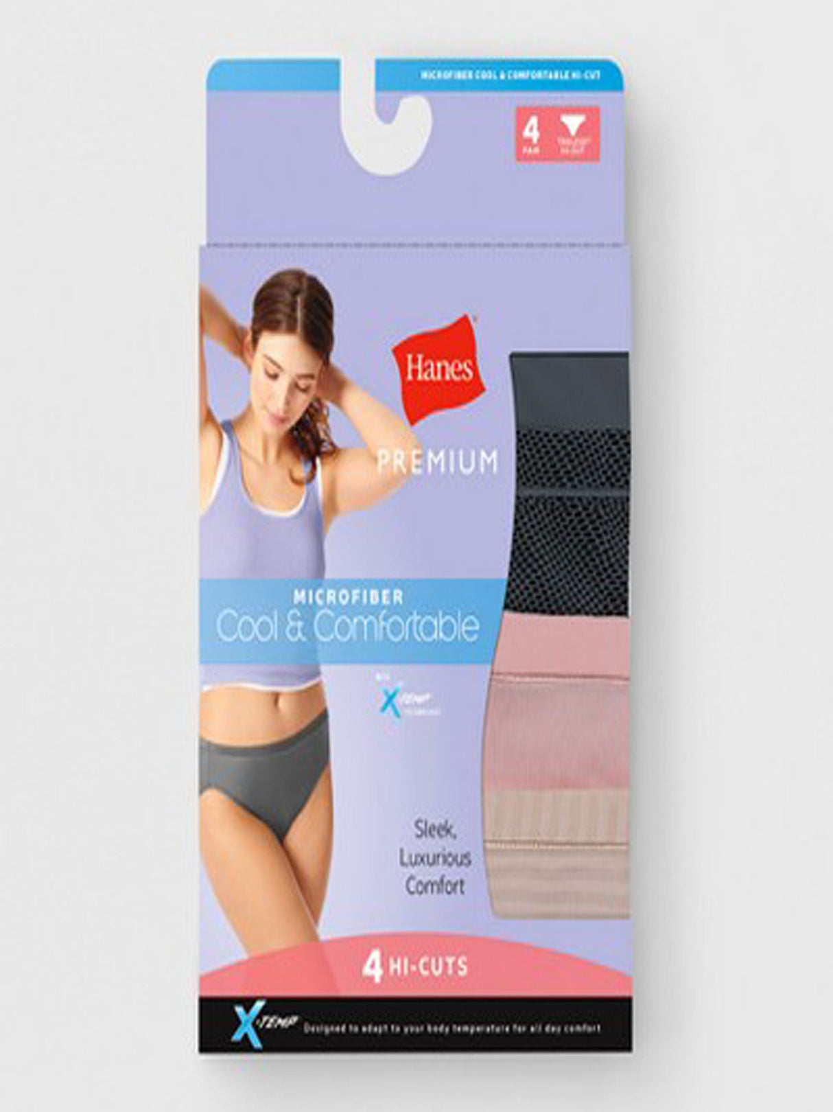 Image for Women's 4 Pcs Plain Briefs Set,Multi