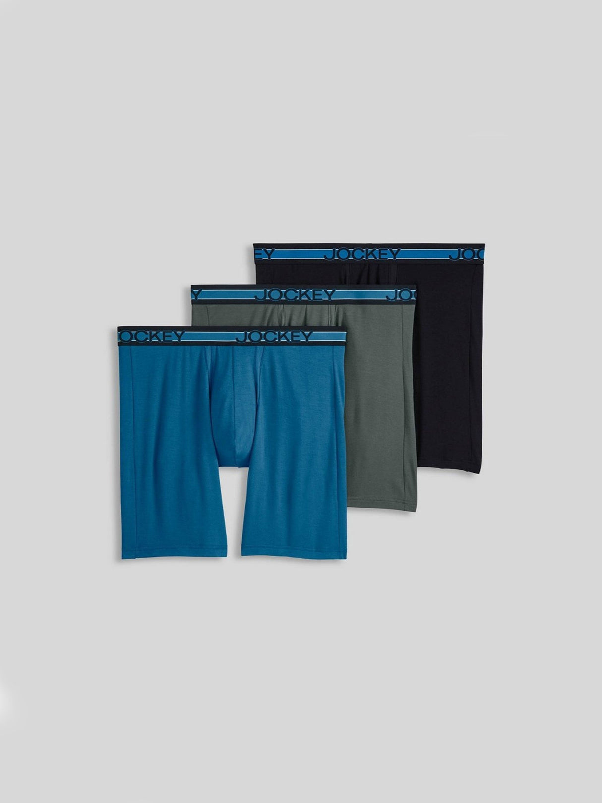 Image for Men's 3 Pcs Plain Boxers Set,Multi