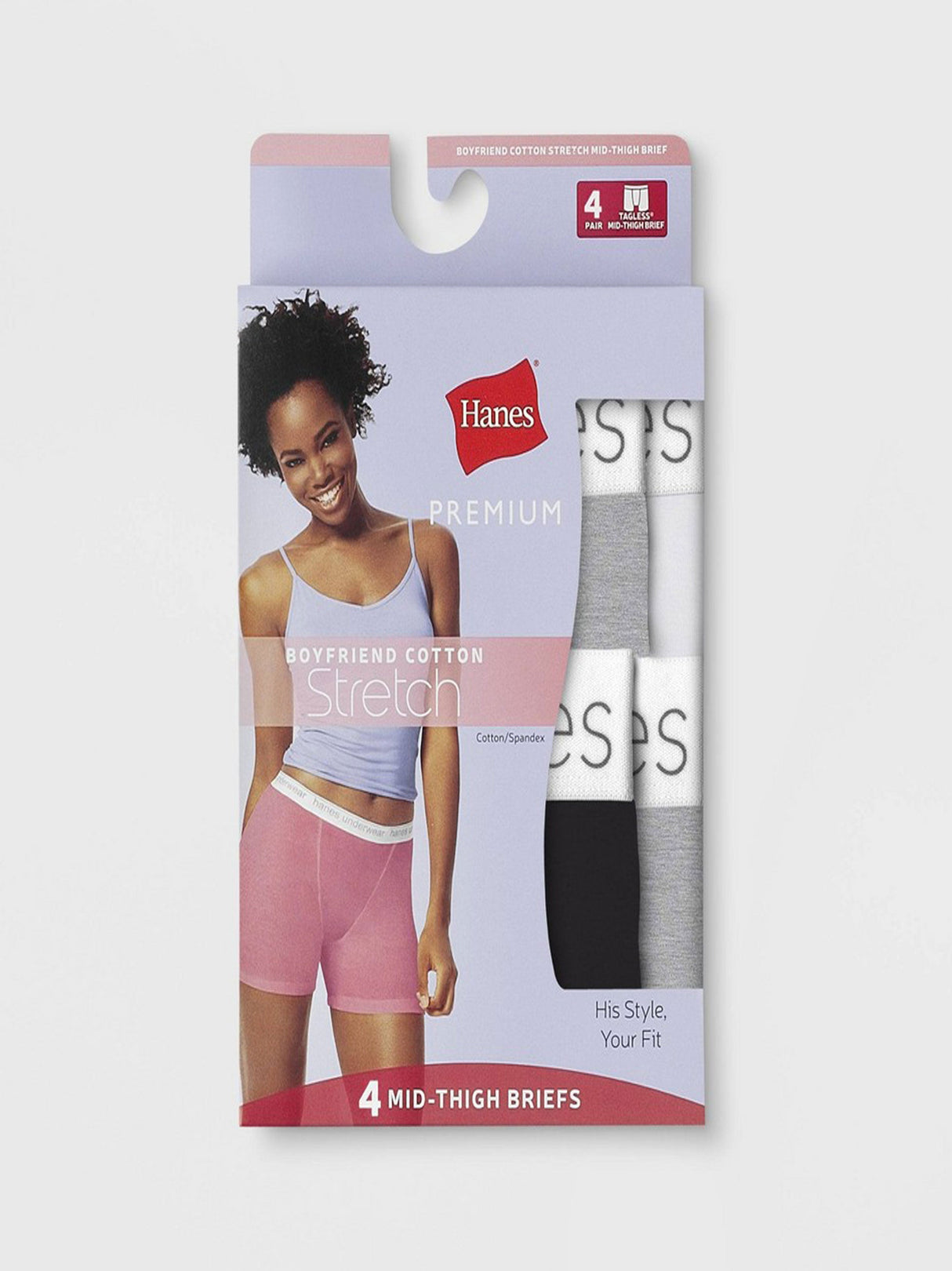 Image for Women's 4 Pcs Plain Briefs Set,Multi