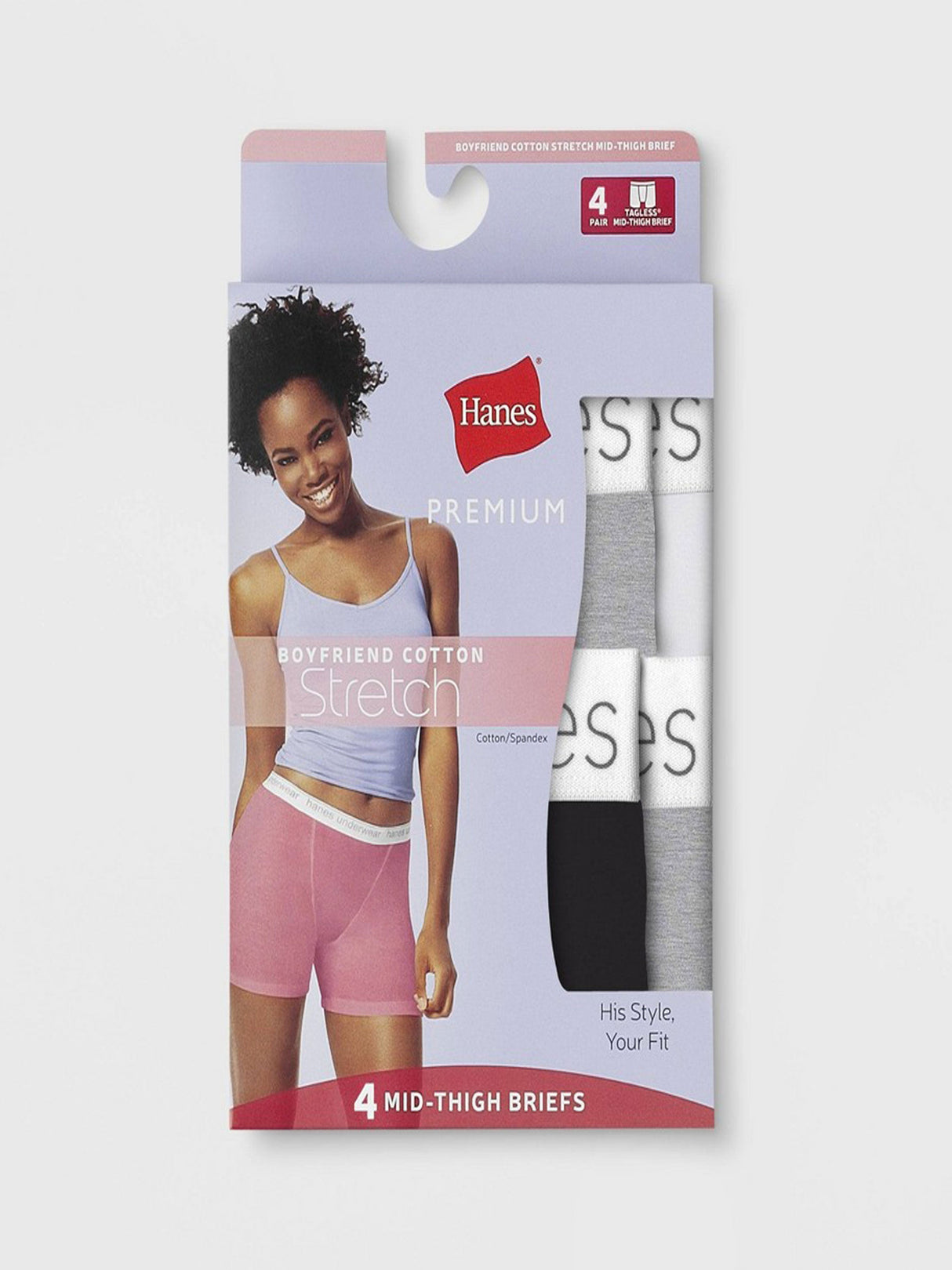 Image for Women's 4 Pcs Plain Briefs Set,Multi
