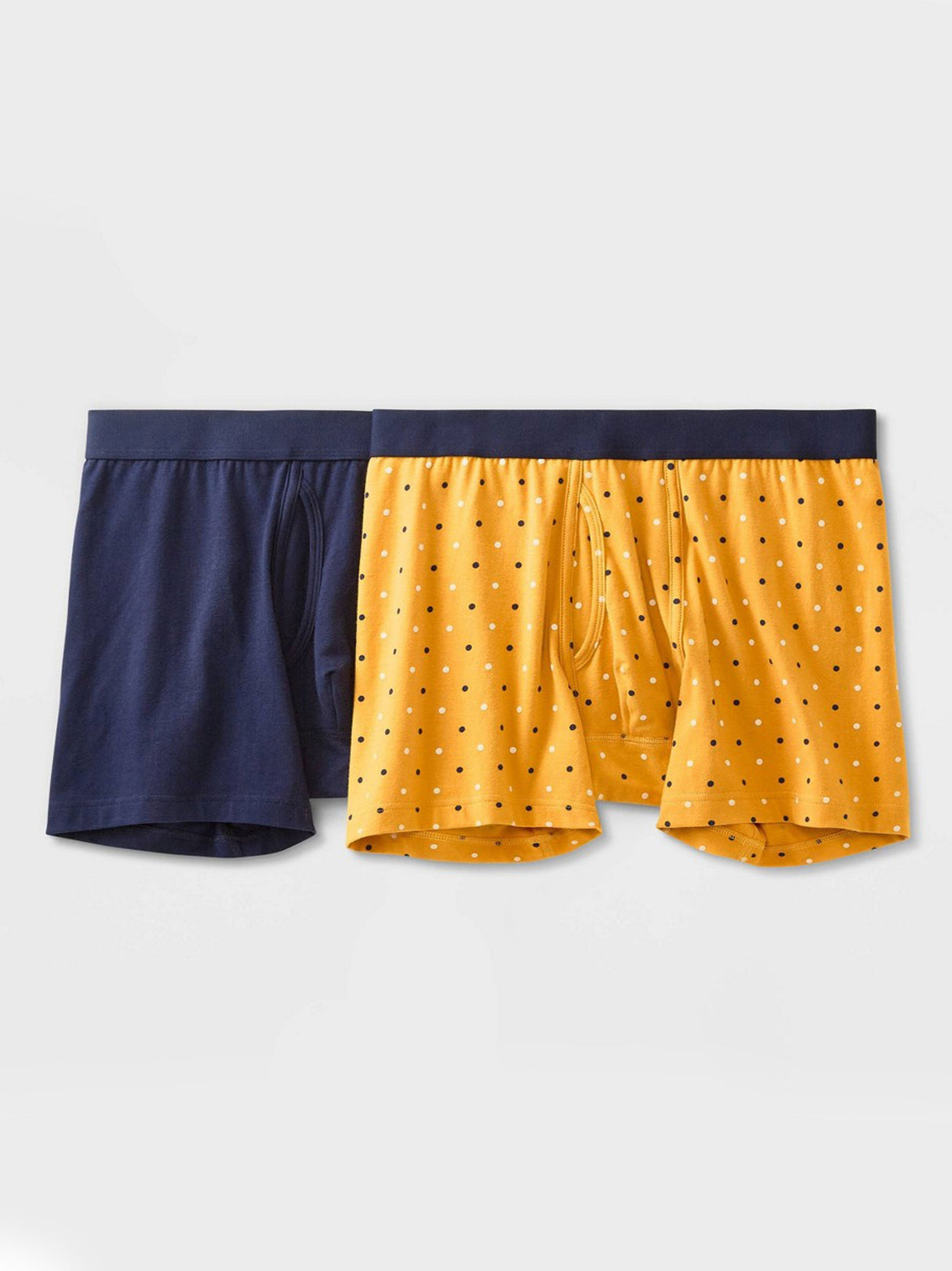 Image for Men's 2 Pcs Boxers Set,Yellow/Navy