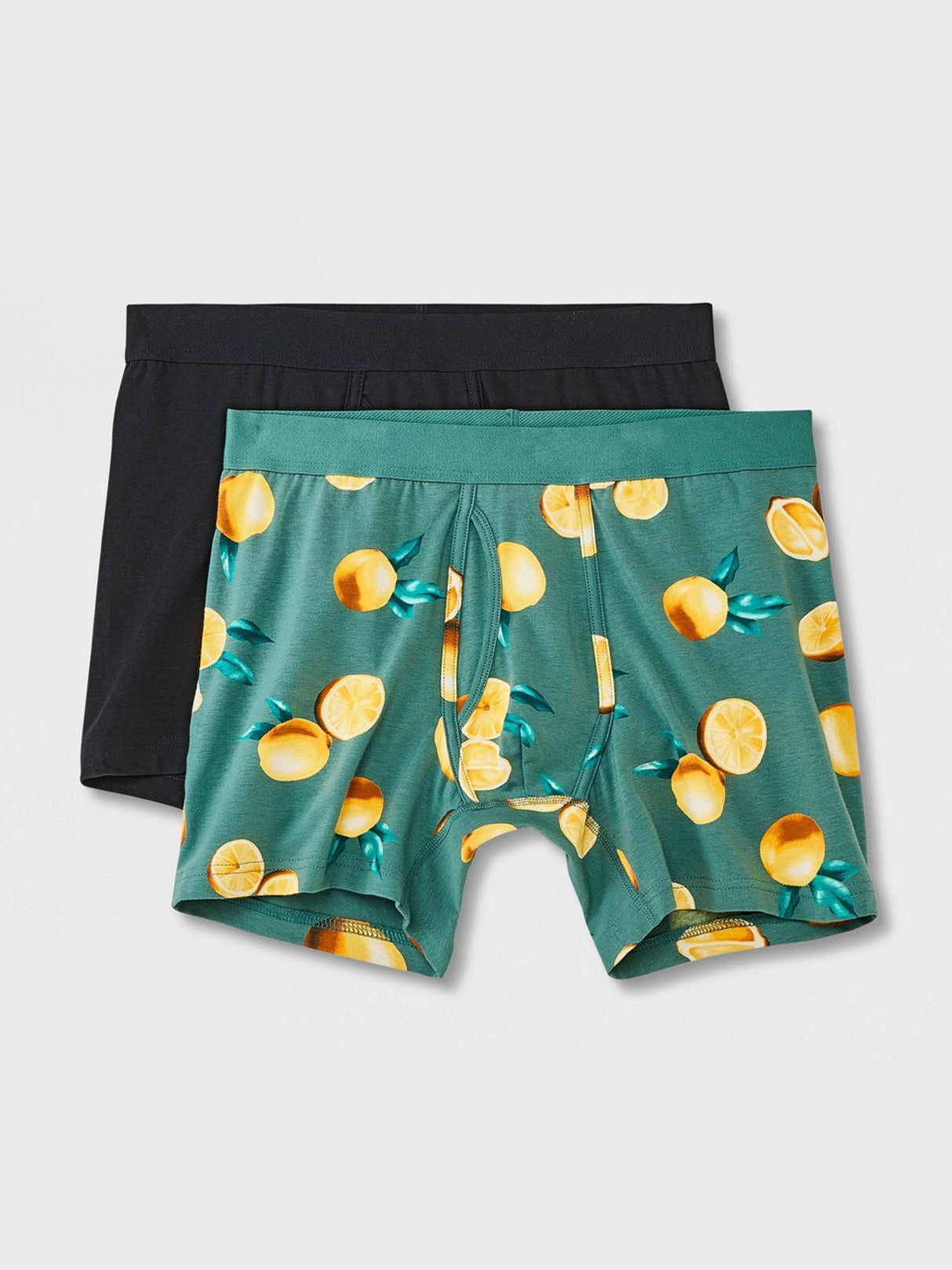 Image for Men's 2 Pcs Boxers Set,Black/Green