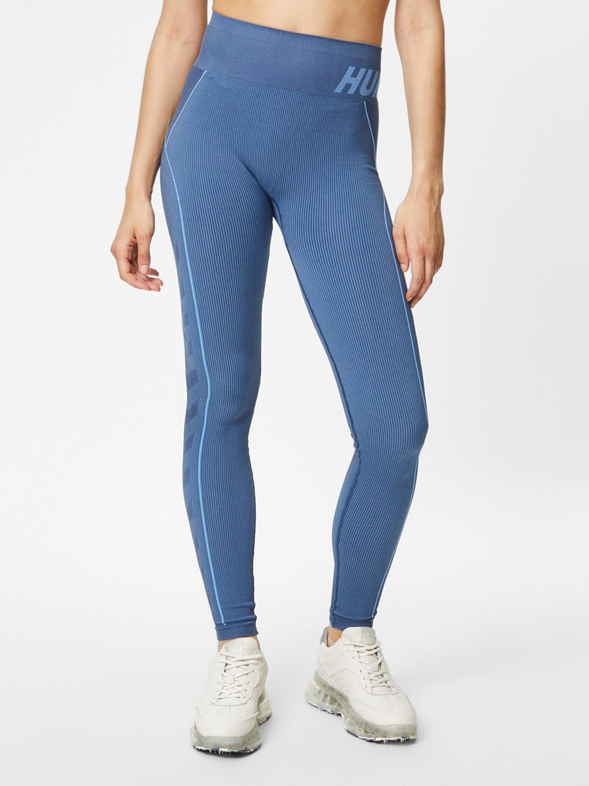 Image for Women's Ribbed Leggings,Blue