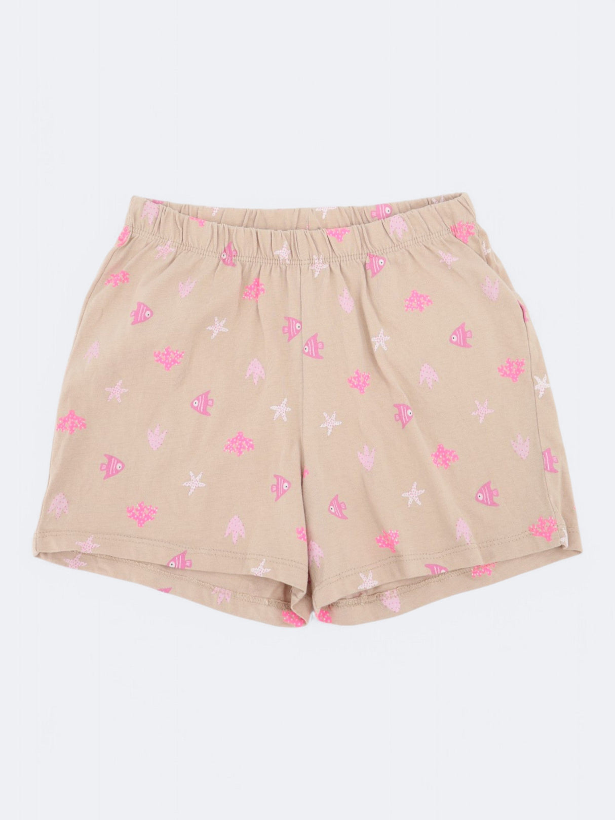 Image for Kids Girl's Printed Shorts,Light Brown