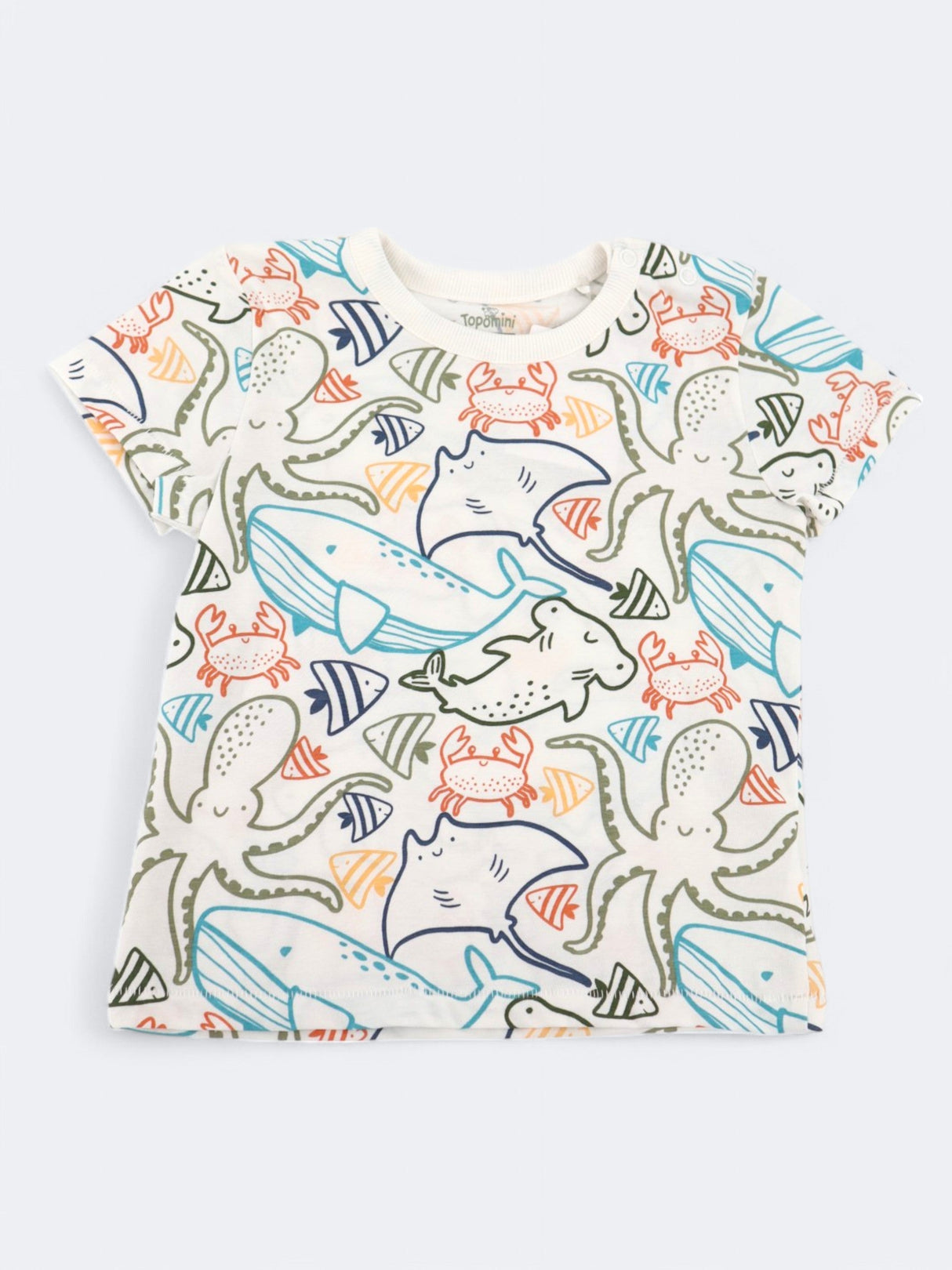 Image for Kids Boy's Graphic Printed T-Shirt,White