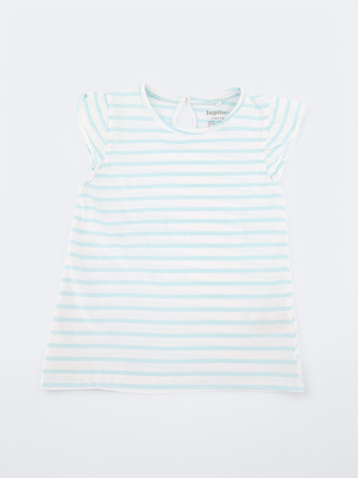 Image for Kids Girl's Striped Top,Mint/White