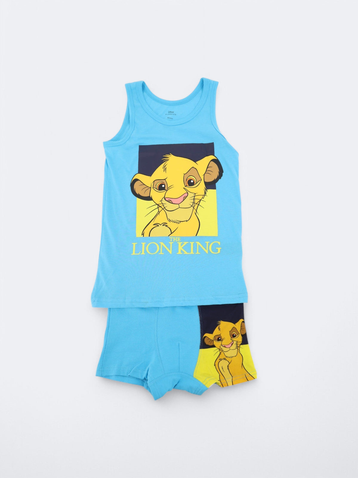 Image for Kids Boy's 2 Pcs Graphic Printed Tank Top & Boxers Set,Blue
