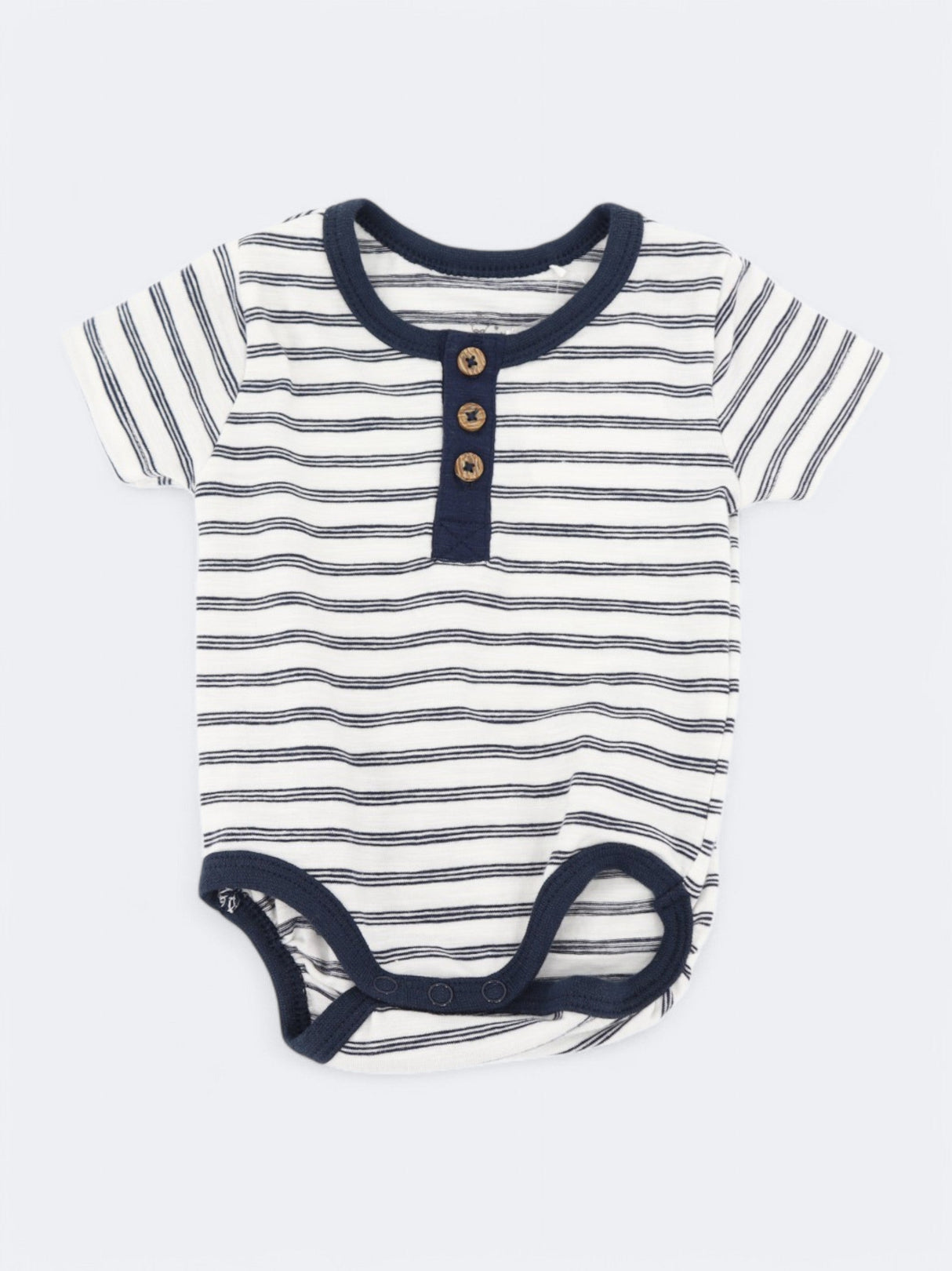 Image for Kids Boy's Striped Bodysuit,Navy/White