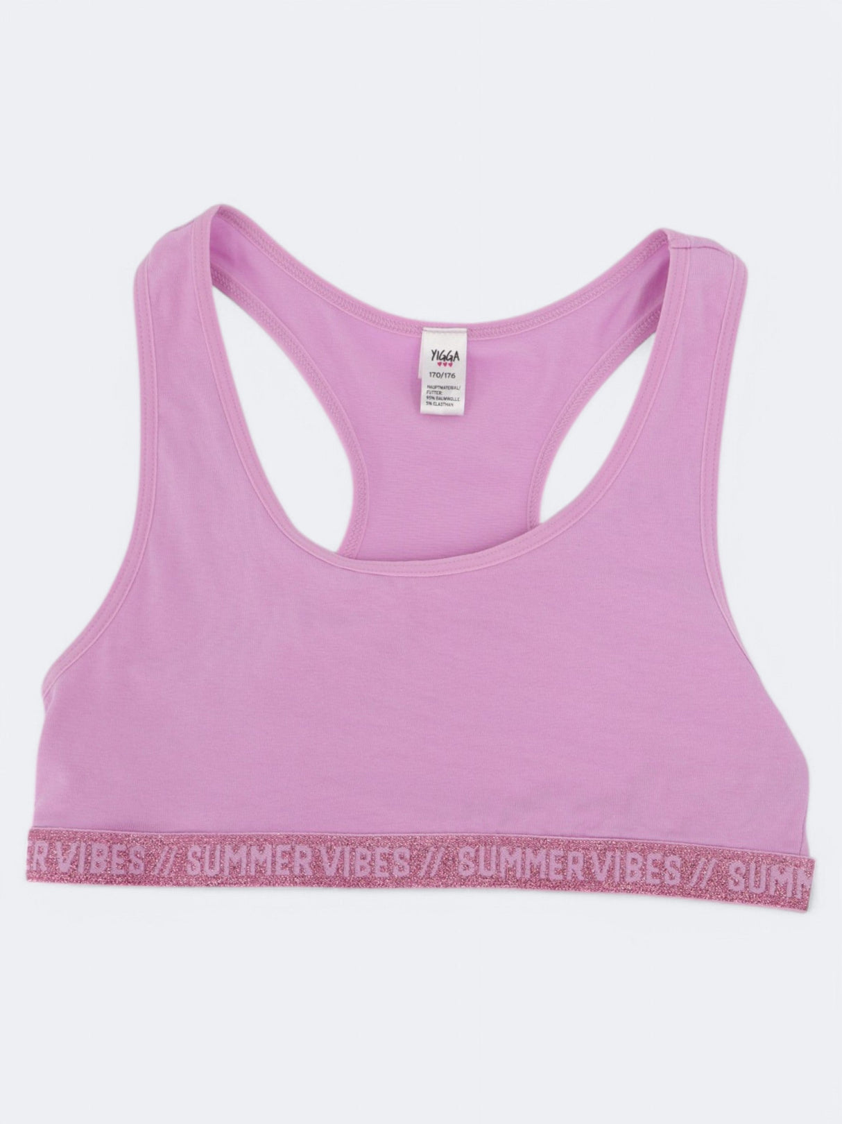 Image for Kids Girl's Glitted Cropped Top,Lilac